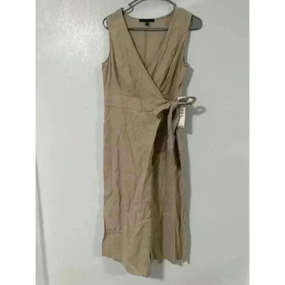 Tiana Ladies Khaki Sleeveless Jumper‎ - Picture 2 of 5